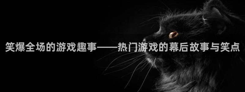 长征娱乐咨询：笑爆全场的游戏趣事——热门游戏的幕后故事与笑点